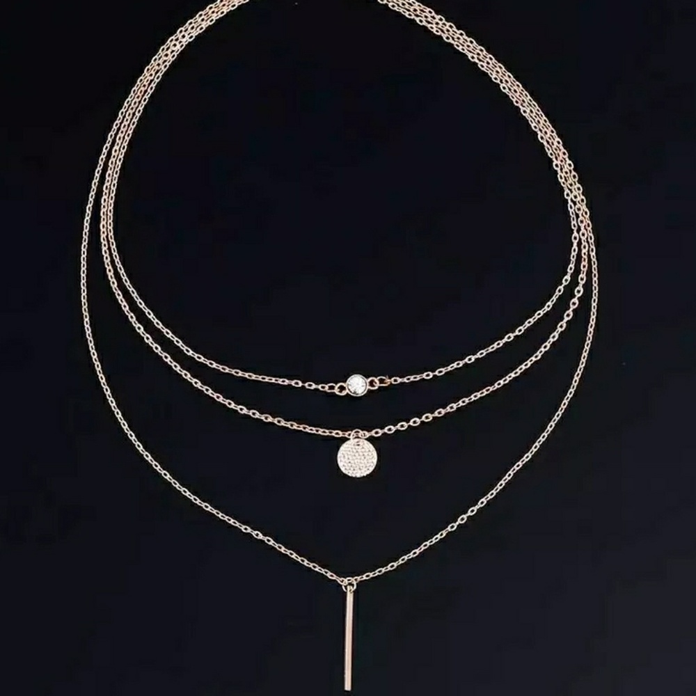 Multi layer necklace Gold & silver NWT - Picture 7 of 7